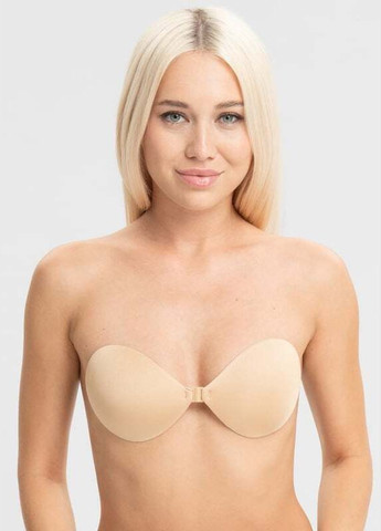 Бежевий невидимка бюстгальтер невидимка з силіконовою основою без бретельок бежевий Cindylove поліестер, спандекс