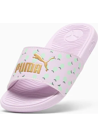 Шлепанцы детские сиренево-лаймовые 395657-01 Puma COOL CAT 2.0 LEMON (396999372)
