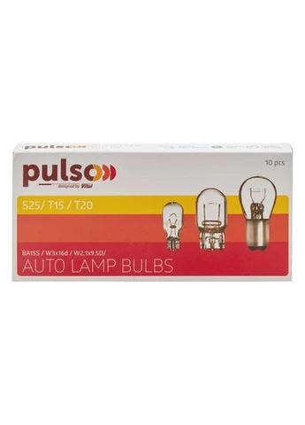 Лампа/габаритная T15/W2.1x9.5d/W16W 12В/16Вт clear/1 конт PULSO (315787385)