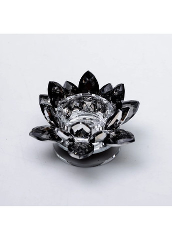 Подсвечник HP-4-92 лотос крутящийся стеклянный на одну свечу 11*11*6 см No Brand (362098725)