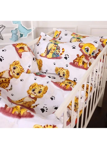 Комплект постільної білизни Бязь TEENAGER 20-0034 King Tiger Полуторний Євро Mirson (399960714)