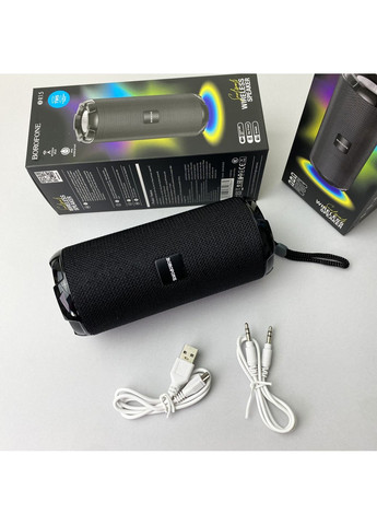 Бездротова колонка чорна для спорту та активного відпочинку Bluetooth колонка з FM приймачем Borofone (372460149)