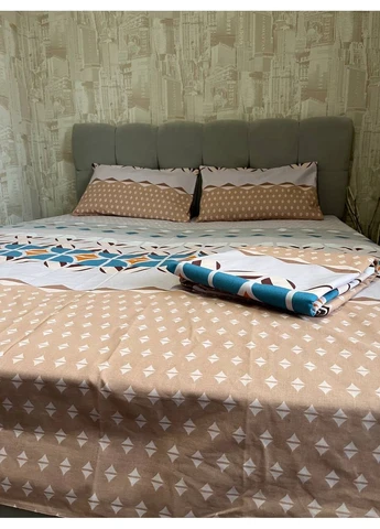 Евро простынь на резинке 180х200х20 бязь Premium No Brand (393640850)