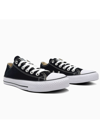 КЕДЫ ЖЕНСКИЕ CONVERSE LOW BLACK КОНВЕРС No Brand чёрные демисезоны (368887656)
