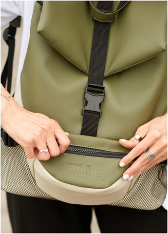 Рюкзак жіночий з екошкіри ReneDouble хакі Sambag (301871852)