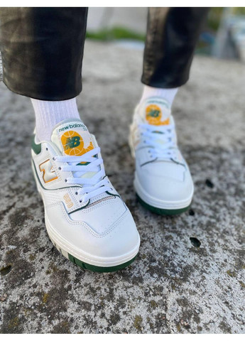 КРОССОВКИ ЖЕНСКИЕ NEW BALANCE 550 WHITE NIGHTWATCH GREEN BB550PWC НЬЮ БЕЛАНС 550 No Brand серые демисезоны (367175723)