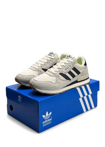 Бежевые летние кроссовки мужские adidas No Brand Treziod 2.0 Beige Black