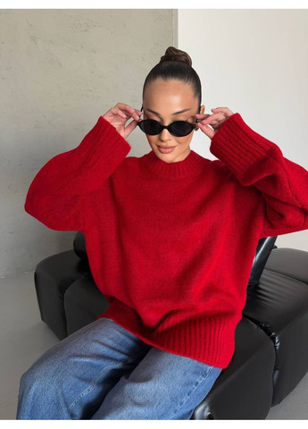 Червоний демісезонний светр жіночий Гермес