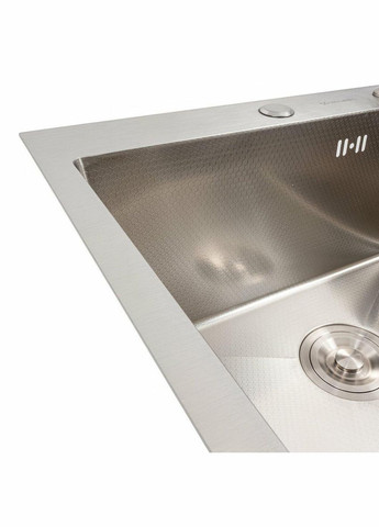 Кухонная мойка 50*50 нержавейка DECOR Handmade (сифон круглый, 3,0/0,8) Valeso (342071773)