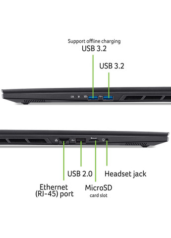 Ноутбук NH.QZWEU.002 Nitro 16S AN16S-61 16" WQXGA IPS, AMD R7-350, 32GB, F1TB, NVD5070Ti-12, Lin, Acer (361965215)