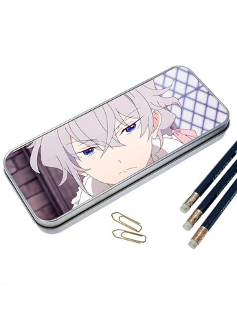 Органайзер для канцелярских принадлежностей металлический, кейс для мелочей Аниме Сказка о сахарном яблоке #002 7*18 см Silver No Brand (309154399)