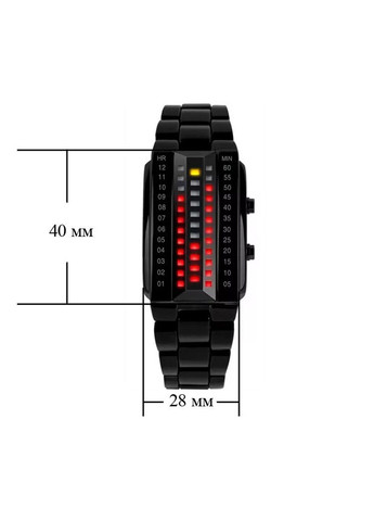 Уникальные бинарные мужские часы 1035 (Черные) Skmei (313653810)