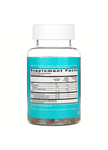 Омега-3 ДГК и ЭПК для детей, со вкусом клубники, апельсина и лимона, Omega-3, GummiKing, 60 жевательных конфет Nordic Naturals (366734146)