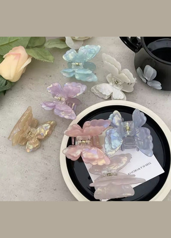 Заколка-крабик бабочка с двойными крылышками China (356567239)