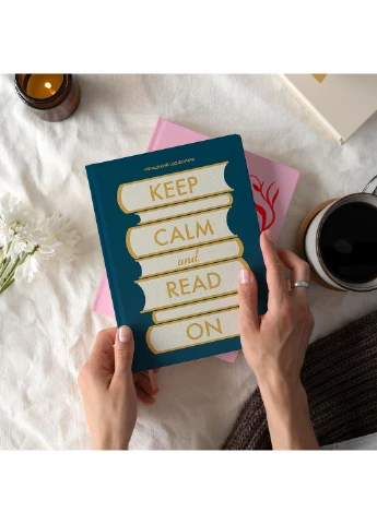 Дневник читательский «Keep calm and read on» синий Orner (361445914)