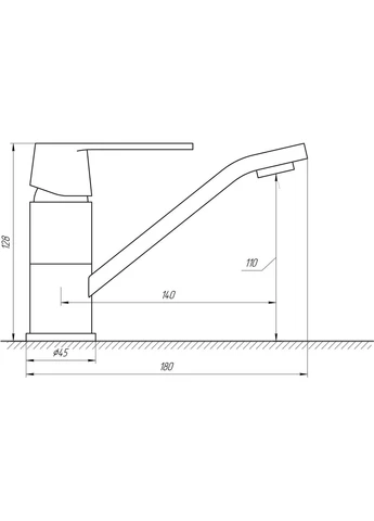Смеситель для умывальника Laguna GLA-0203MQ-10-BB Globus Lux (397342247)