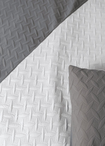 Покривало двостороннє . Покривало 220х240 см. Покривало Вінтаж колір сірий. ТЕП Покривало (322640568)