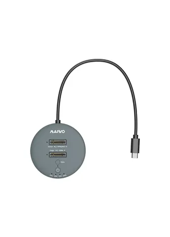 Док-станция для накопителей (K3026P2 grey) Maiwo 2*NVMe M.2 SSD to USB3.2 Gen2 USB-C 10Gbps (410524662)