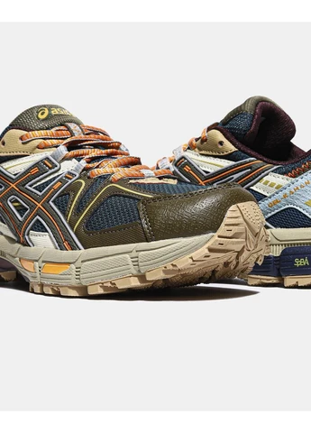 Синій кросівки чоловічі asics gel kahana 8 beige/blue асікс гель кахано 8 сині демісезон No Brand