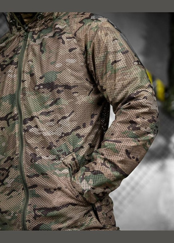 Кофта антимоскитная маскировочная Kraft из шлифованной сетки с затяжками на поясе. No Brand (337466209)