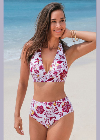 Белый летний купальник (купальный лиф, плавки, парео) CUPSHE