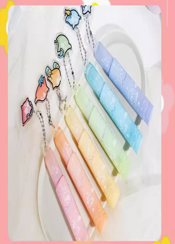 Художні акварельні акрилові маркери дитячі односторонні для скетчингу фломастери з блискітками 6 кольорів для малювання No Brand (316654763)