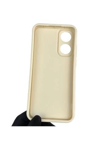 Чехол силиконовый оригинальный Soft Touch с 3D принтом милый мишка для A78 4G молочный (Полная защита камеры) Oppo (377093822)