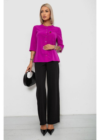 Фуксія блуза класична з принтом Ager 230R191-1