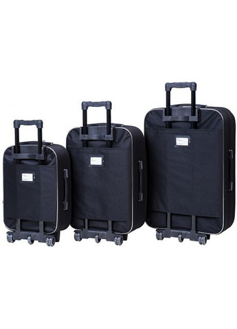 Валіза Style набір 3 шт. (1105-s) чорно-червоний Bonro (349820322)