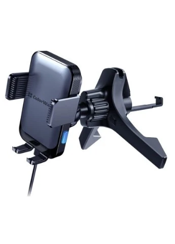 Універсальний автотримач AutoSense Car Wireless Charger 2 (Dashboard+Air Vent) 15W (CW-CHAW040Q-BK) Colorway (397593860)