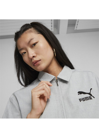 Серая рубашка luxe sport t7 shirt Puma