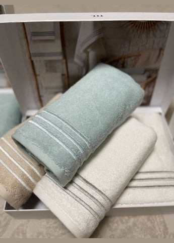 Набор полотенец Line su yesil 50*100; 75*150 Tivolyo Home бирюзовый