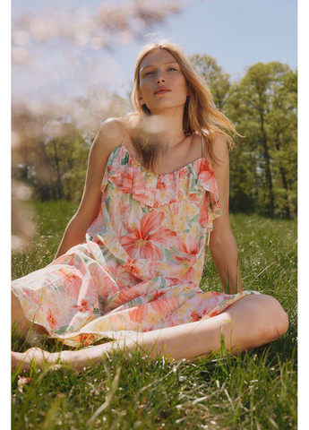 Красивый женский сарафан из вискозы H&M однотонный