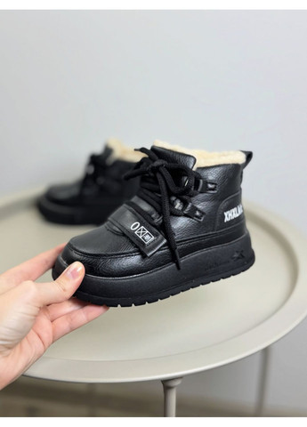 Черевики зимові дитячі чорні 1624 No Brand (365310042)