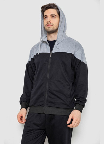 Спорт костюм чоловічий, колір чорно-сірий, 244R988 Andi (336946647)