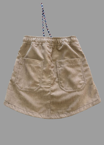 Бежевая повседневный, кэжуал юбка Овен