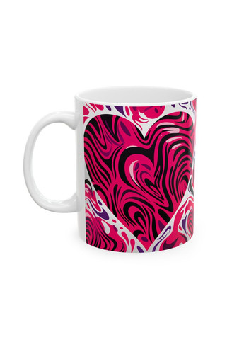 Керамічна чашка з дизайном "Палітра сердець" - 23 No Brand (368671653)