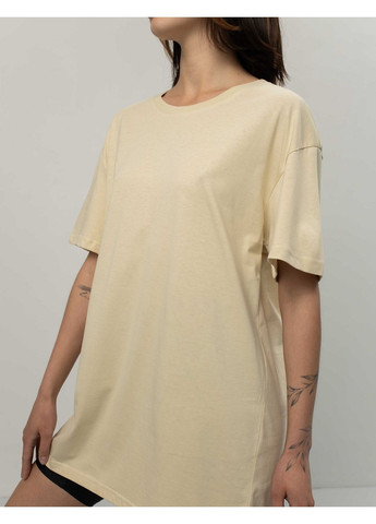 Серо-бежевая унисекс футболка коттон (0011600sml3xl) Casual Trend №116