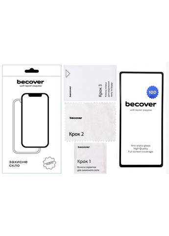 Скло захисне (m387119) BeCover Google Pixel 7a 10D Black (367070219)