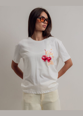 Футболка cherry молочный Nisan - (341676026)