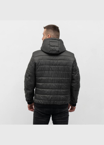 Графітова демісезонна чоловіча демісезонна куртка великого розміру SK