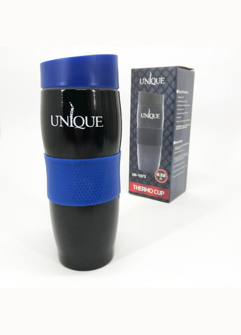 Термокухоль UN-1073 0.38 л, Термос з нержавіючої сталі металевий. Колір: синій Unique (364664708)