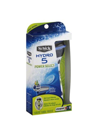 Бритва мужская Hydro 5 Power Select с гелевым резервуаром для увлажнения (1 станок с картриджем и 1 батарейка) Schick (278773470)