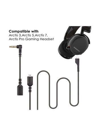 Кабель + адаптер Arctis 3 5 7 9X Pro Wireless 8pin x 8pin x 3.5mm SteelSeries (346059263)