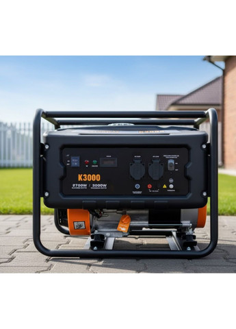 Однофазний бензиновий генератор Kingway K3000 3.0 кВт із ручним пуском (2104618832) No Brand (369963226)