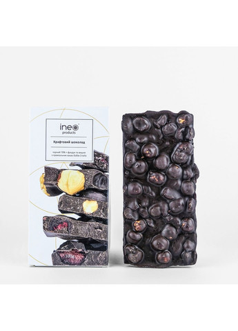 Шоколад крафтовий чорний з вишнею та фундуком 8 шт (14820221290157) Ineo products (361044842)