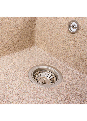 Гранитная мойка для кухни SOLID 7843 матовая Карамель Valeso (358059855)