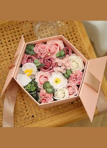 Квіткова композиція 24х24 см Forever рожевий (2099342057) No Brand (329050443)