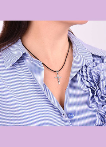 Шнурок шелковый с серебром (8033) 45 IRIJ (340334011)