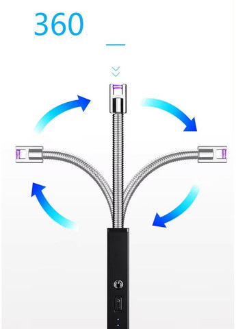 USB Імпульсна Універсальна Сенсорна гнучка кухонна запальничка для плити, мангалу, пікніка Новінка 2025 No Brand (366668619)